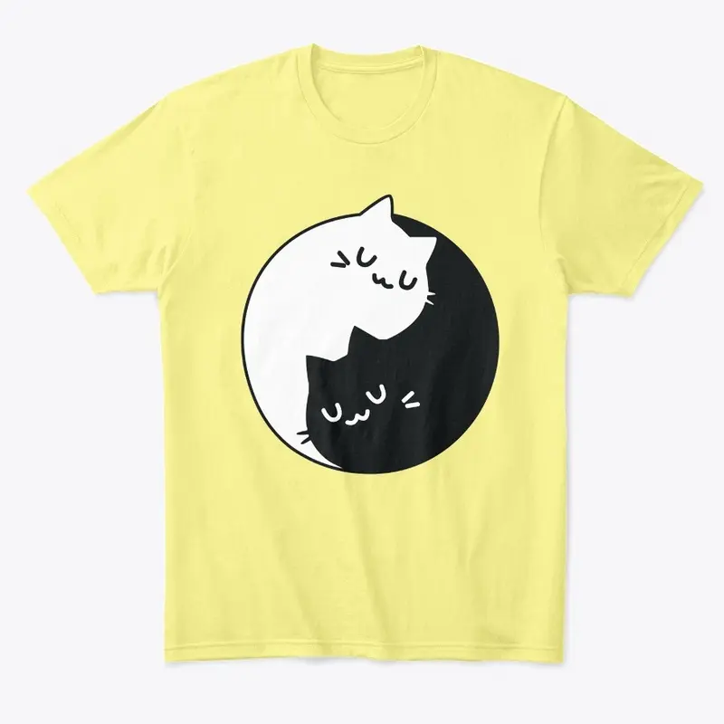 Kitten Yin-Yang Unisex T-Shirt