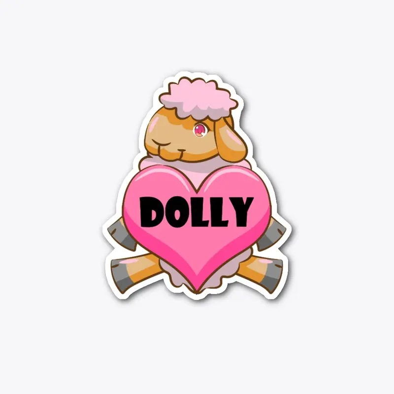 Dolly The Sheep Die Cut Sticker